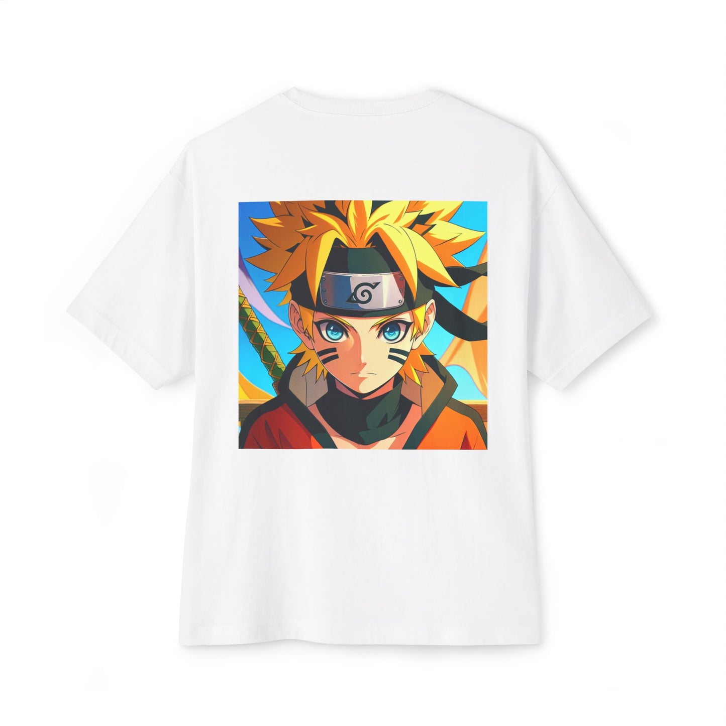 Unisex Anime Boxy Tee | Oversized Naruto Graphic T-Shirt